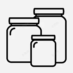 罐子容器饼干罐图标 页面网页 平面电商 创意素材-花瓣网