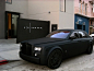 Matte Black Rolls Royce Phantom. #豪车#
