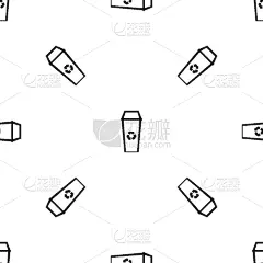 垃圾筒,式样,黑色,篮子,几何形状,图像,壁纸,垃圾,垃圾桶,重复