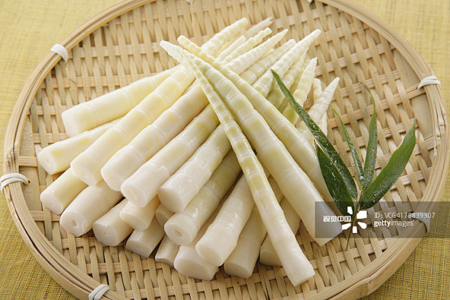 笋,煮食,竹子,餐盘,饮食正版图片素材