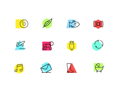 colour icons#icon#-花瓣网