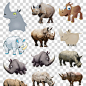 犀牛亚洲犀牛黑犀牛印度犀牛动物