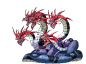 怪物龙SPINE骨骼动画素材——多头蛇 ID39-淘宝网