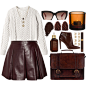 A fashion look from December 2013 featuring white crop top, short skirts and high heel boots. Browse and shop related looks.