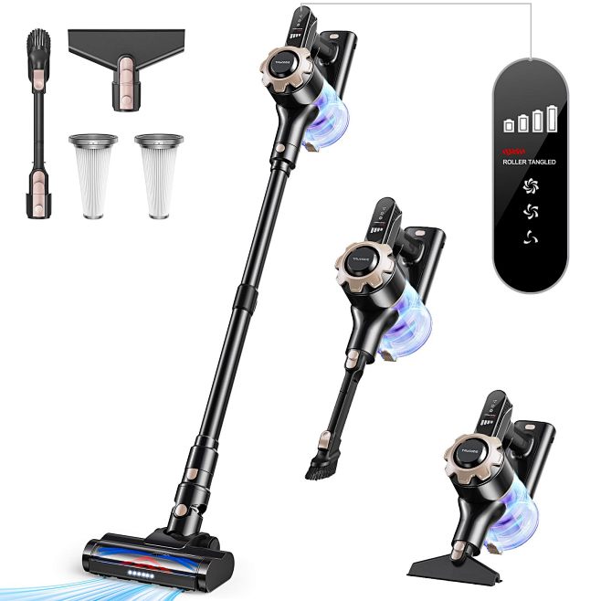 Trucozie cordless vacuum cleaner 8 in 1 lightweight stick vacuum with