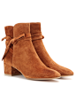 Moore suede ankle boots : Moore warm brown suede ankle boots