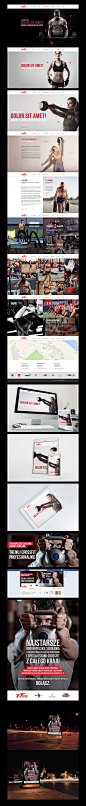 CrossFit dla Twoj Trening web-design by 小U - UEhtml设计师交流平台 网页设计 界面设计