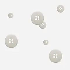 手绘白扣 创意素材 png素材