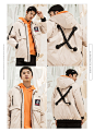 后序羽绒服男 短款2018新款冬装国潮外套男潮牌织带反季羽绒服男-tmall.com天猫