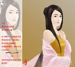 PS绘制唯美的古装言情风美女MM插画教程_百度经验