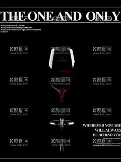 红酒海报  - 源文件下载【酷图网】红酒,海报,简单,英文,黑色,