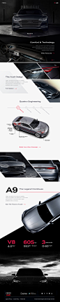 Audi Prologue / A9 Concept : Since I first glanced at the Prologue concept, I thought to myself "this is a badass machine." The S8 being one of my all time favorites, when I heard the Prologue could be Audi's future DNA, as well as continuing th