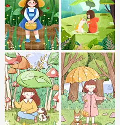 手绘插画山坡下雨了的搜索结果_百度图片搜索