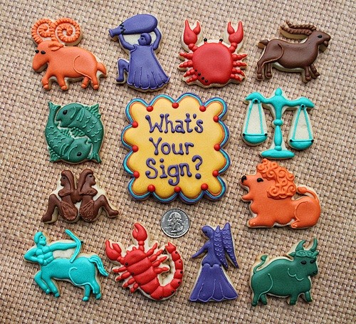 Zodiac Cookies.. yum...