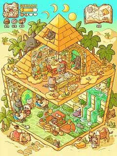 插画｜古墓探险日记沙漠深处的埃及方盒？_1_苏虾仔_来自小红书网页版