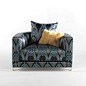 Manhattan round armchair - Kings of Chelsea : You can buy Manhattan round armchair from Roberto Cavalli here, please, look in these categories: Home Interior, Upholstery.