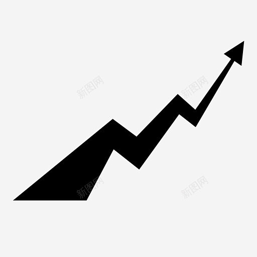 向上成长进步图标 平面电商 创意素材