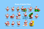 3D 3D Character cartoon Character Christmas design free psd red Santa Claus