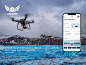 app DJI drone Figma ui design UI/UX user interface Web Design 