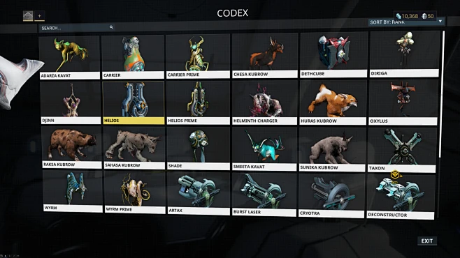 warframe-codex-花瓣网