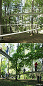 日本建筑工作室Tetsuo Kondo Architects在爱沙尼亚一座公园里建造的林间游步道，形式简洁轻巧，漫步其中应该感觉不错。