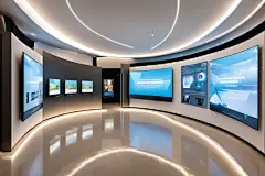 科学技术馆现代科技展厅摄影图