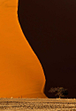 Gigantic sand dune, Namibia