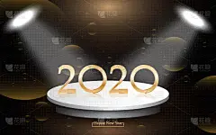 2020,新年前夕,黄金,背景聚焦,传统,商务,请柬,贺卡,倒计时,华贵