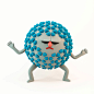 Virus & Defenses : Character design of virus and defenses for an educational online video game for kids related to medicine.
