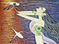 中国现代重彩画画家 --丁绍光 - 油画棒 - 油画棒的博客