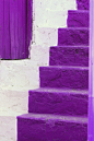 紫色 台阶 高贵 气质 素雅
