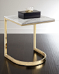 Bernhardt Marquis Marble End Table