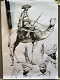 Drawings and sketches, Mauro Belfiore : Graphite, Charcoal, Ink penbrush