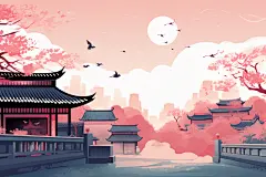 苏州国潮风插图插画