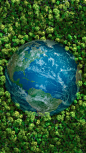 世界环境日保护生态资源手机海报_设计页－稿定设计