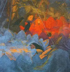 英国插画家Christian Birmingham为童话《冰雪女王》绘制的插图