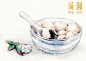 原创插图 中国传统美食，饺子。作者：July_小佑叔（转载注明出处 未经允许禁止商用）