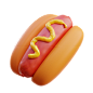 Hotdog 3D Illustration