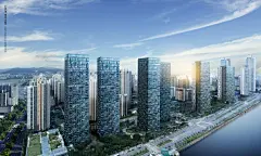 新城市建筑商业高精度PSD分层海报模版