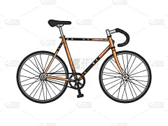 track sport bicycle sketch engraving