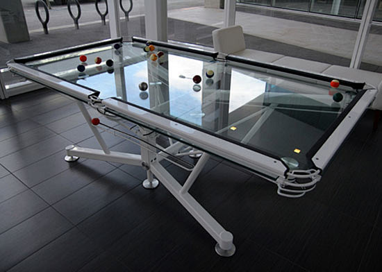 超酷透明台球桌设计::设计路上::网页设...
