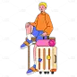 孟菲斯-驴友元素贴纸