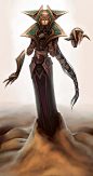 Risen Lissandra Concept, Thomas Randby : Initial concept illustration for a League of Legends skin, Risen Lissandra