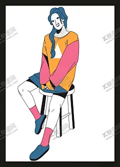 手绘时装模特 【酷图网】手绘时装模特,时尚女孩,摩登女郎,时装模特,卡通女孩