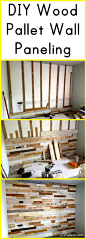 DIY Wood Pallet Wall Paneling | 101 Pallets More: 