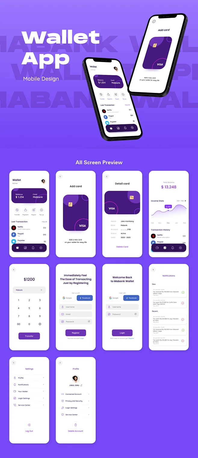 app ui界面设计移动钱包钱包移动支付支付App钱包app圆角风UI设计-花瓣网