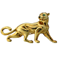 CARTIER Panther Panthere Gold Emerald Onyx Brooch