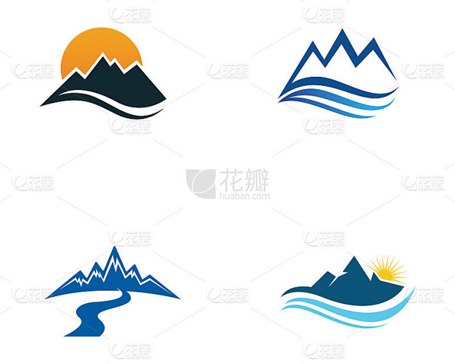 山标志业务模板向量
