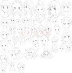 #SAI资源库# 上百种动漫发型参考！元气少女的马尾辫、大叔的平头等上百种发型参考，让发型更显人物性格哟格~自己借鉴，转需~