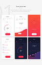 Mobile Apps Freebie : Four shiny mobile apps ready to use in your next project. Crafted with love during our last design hackathon. Enjoy!At Netguru we regularly run internal design hackathons. This time, there was no imposed theme, so we could let our im